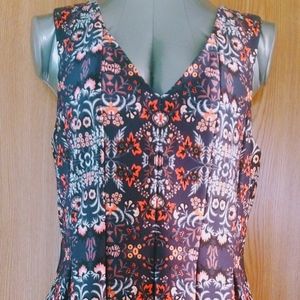 EUC Vince Camuto Fit & Flare Sz 14 Multicolor Tank